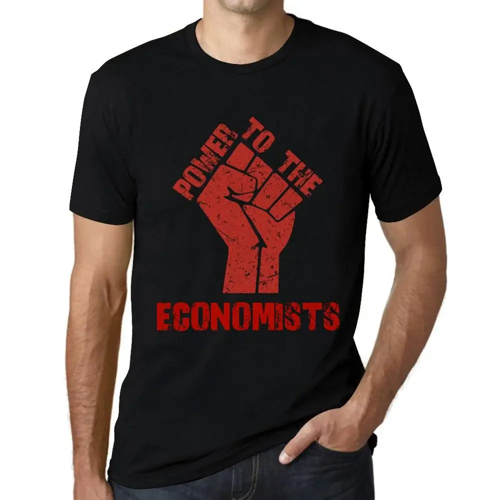 Men's Graphic T-Shirt Power To The Economists Eco-Friendly Limited Edition Short Sleeve Tee-Shirt Vintage Birthday Gift Novelty