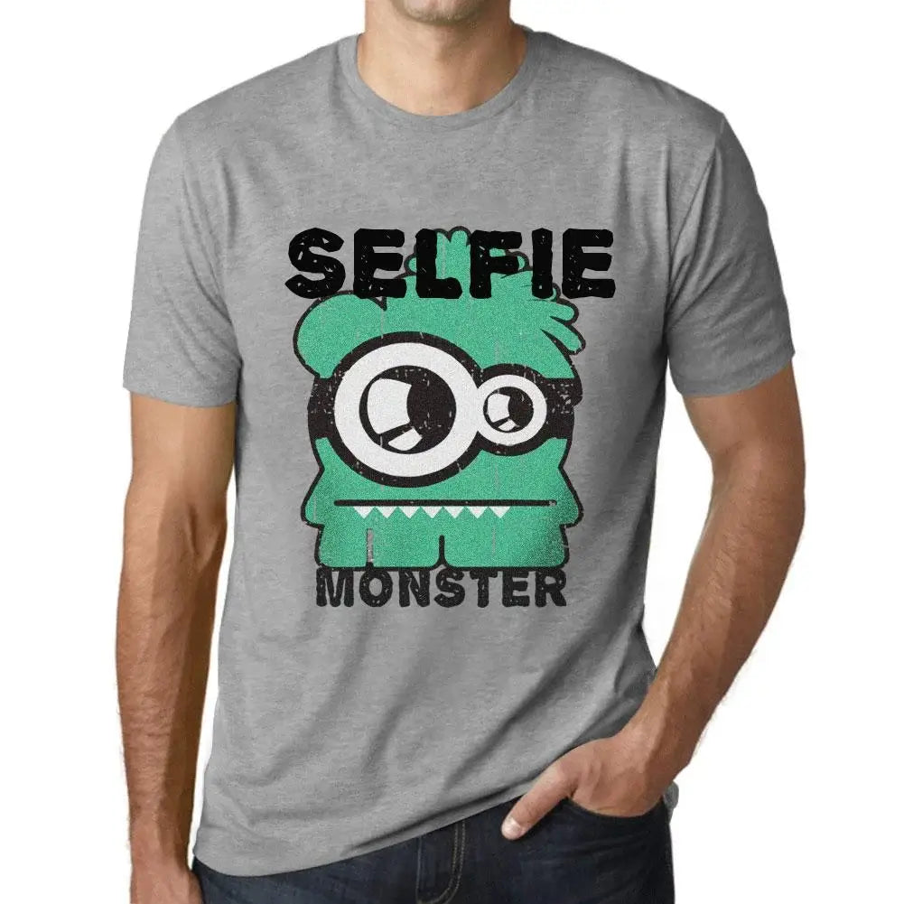 Men's Graphic T-Shirt Selfie Monster Eco-Friendly Limited Edition Short Sleeve Tee-Shirt Vintage Birthday Gift Novelty