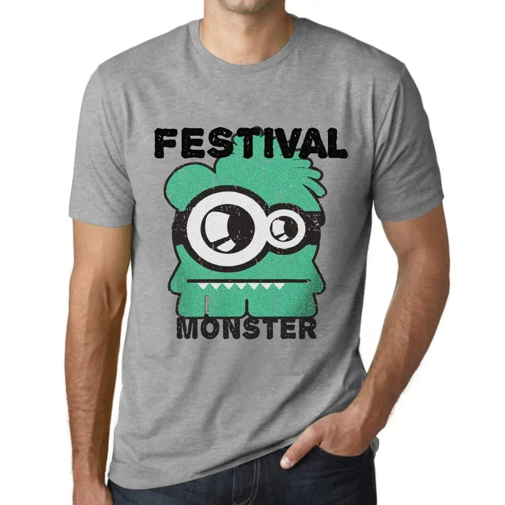 Men's Graphic T-Shirt Festival Monster Eco-Friendly Limited Edition Short Sleeve Tee-Shirt Vintage Birthday Gift Novelty