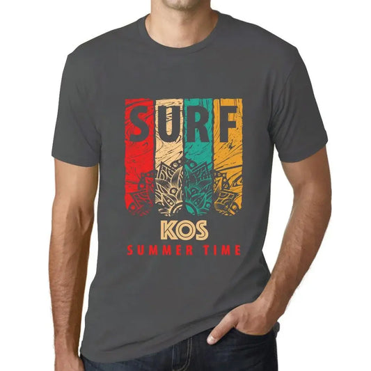 Men's Graphic T-Shirt Summer Time Surf In Kos Eco-Friendly Limited Edition Short Sleeve Tee-Shirt Vintage Birthday Gift Novelty