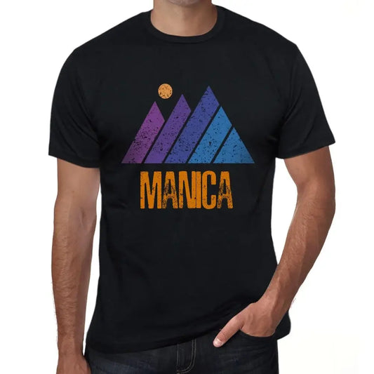 Men's Graphic T-Shirt Mountain Manica Eco-Friendly Limited Edition Short Sleeve Tee-Shirt Vintage Birthday Gift Novelty