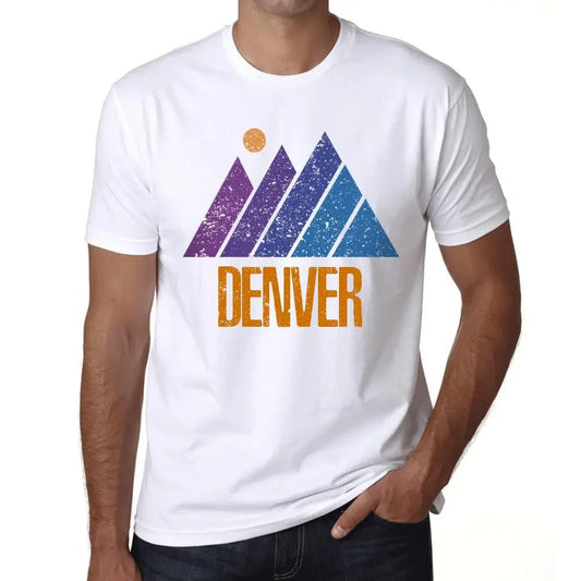 Men's Graphic T-Shirt Mountain Denver Eco-Friendly Limited Edition Short Sleeve Tee-Shirt Vintage Birthday Gift Novelty
