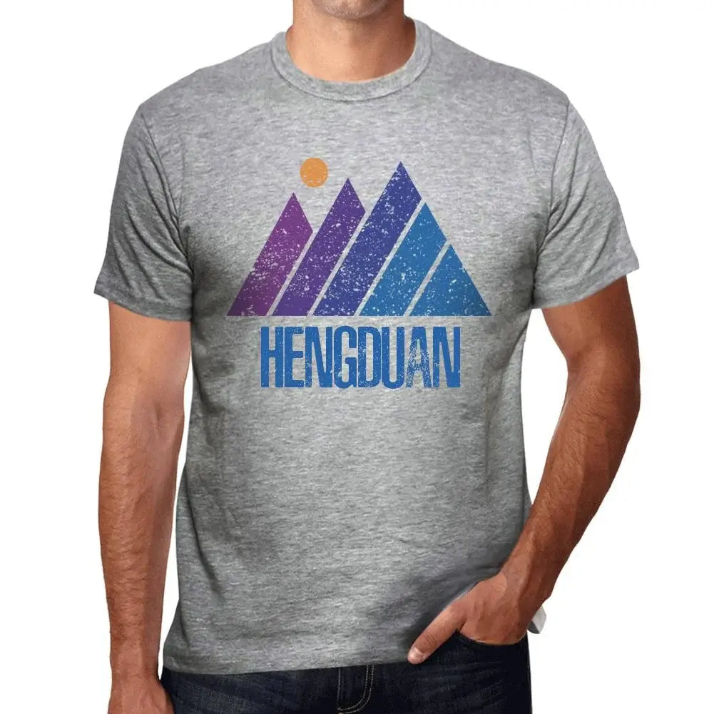 Men's Graphic T-Shirt Mountain Hengduan Eco-Friendly Limited Edition Short Sleeve Tee-Shirt Vintage Birthday Gift Novelty