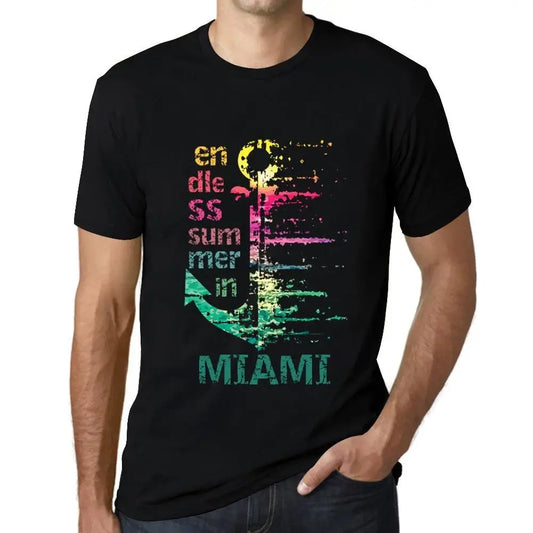 Men's Graphic T-Shirt Endless Summer In Miami Eco-Friendly Limited Edition Short Sleeve Tee-Shirt Vintage Birthday Gift Novelty