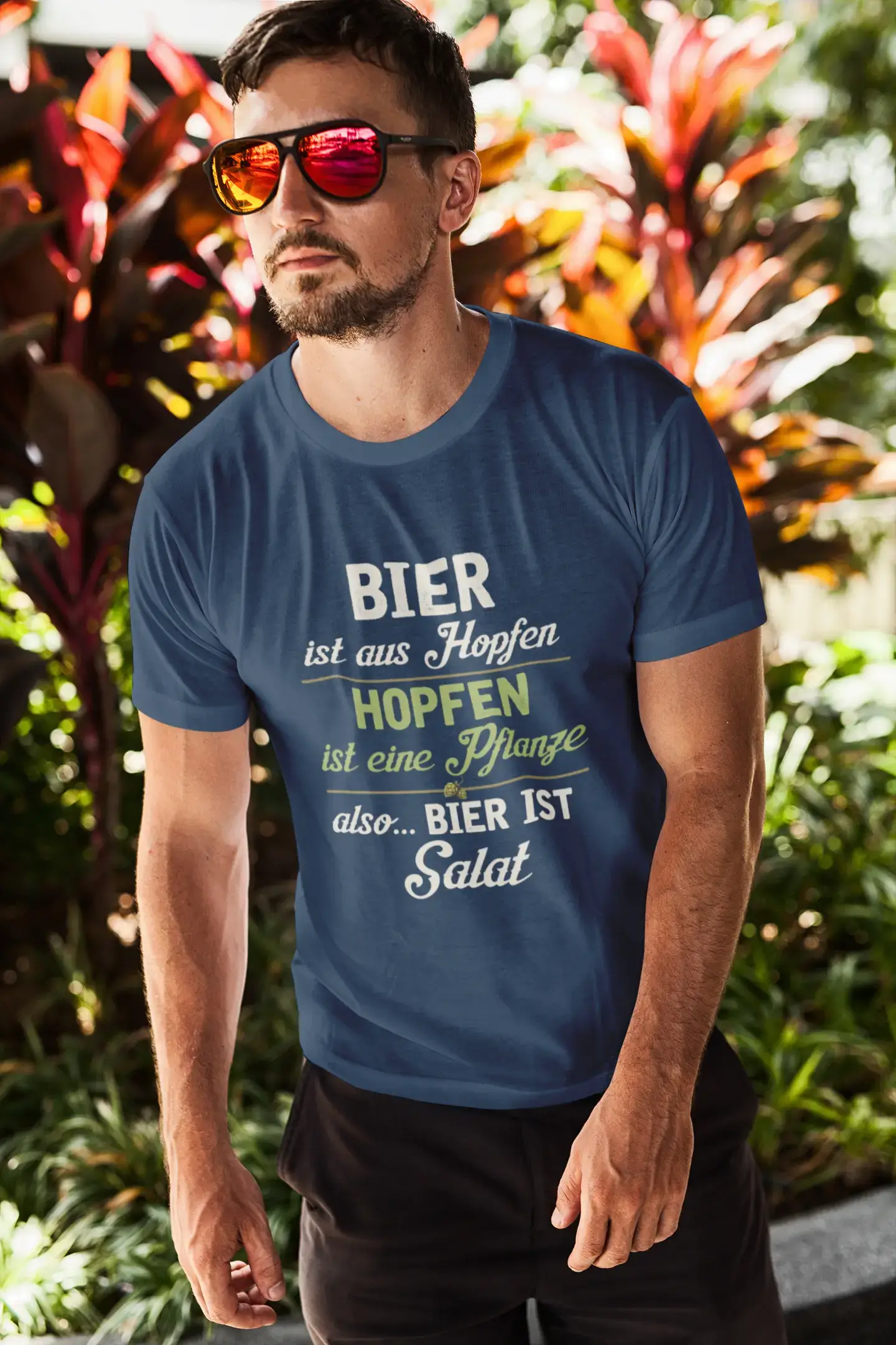 Men’s Graphic T-Shirt Bier ist Salat Gift Idea