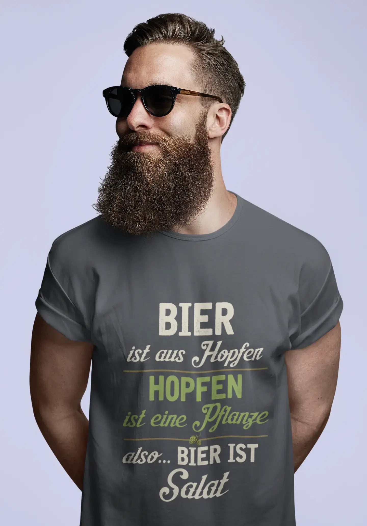 Men’s Graphic T-Shirt Bier ist Salat Gift Idea