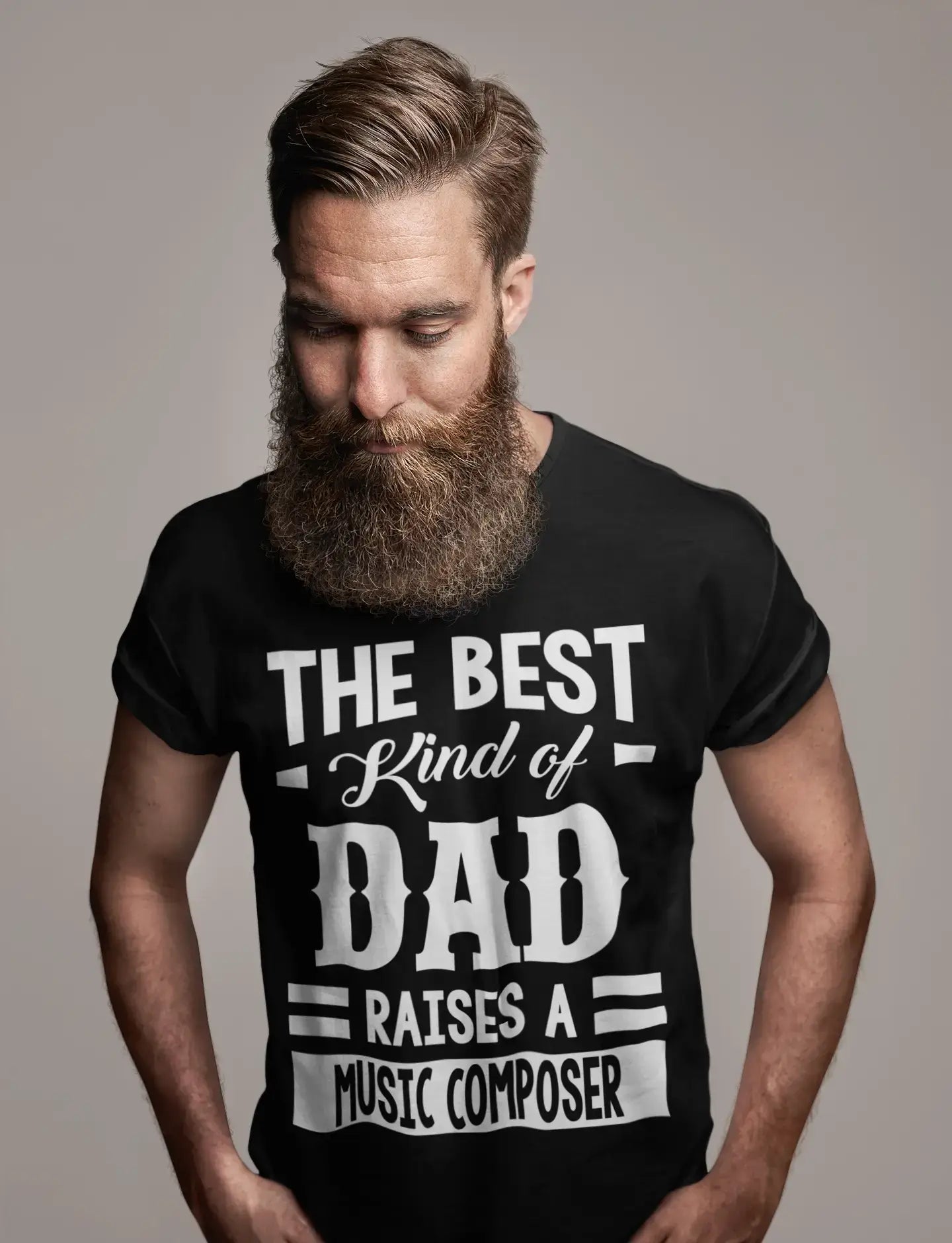 ULTRABASIC Men's Graphic T-Shirt Dad Raises a Music Composer