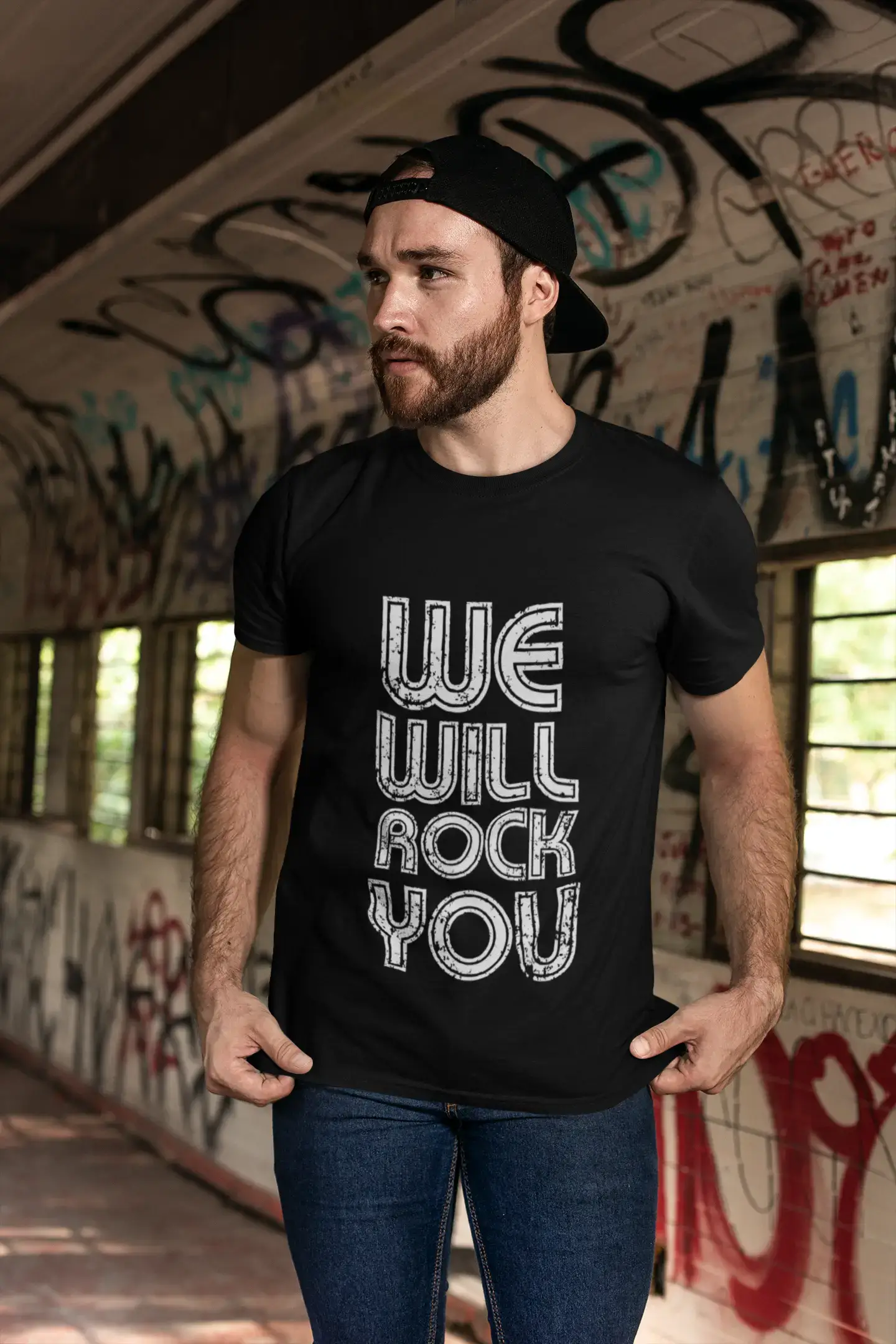 We will rock you 1 for mens, short sleeve, cotton tshirt, men t shirt