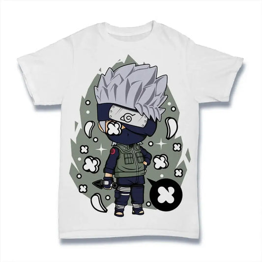 Men's Graphic T-Shirt Teacher Of Team 7 - Japanese Manga Serie - Anime Cartoon - Fictional Character Eco-Friendly Limited Edition Short Sleeve Tee-Shirt Vintage Birthday Gift Novelty