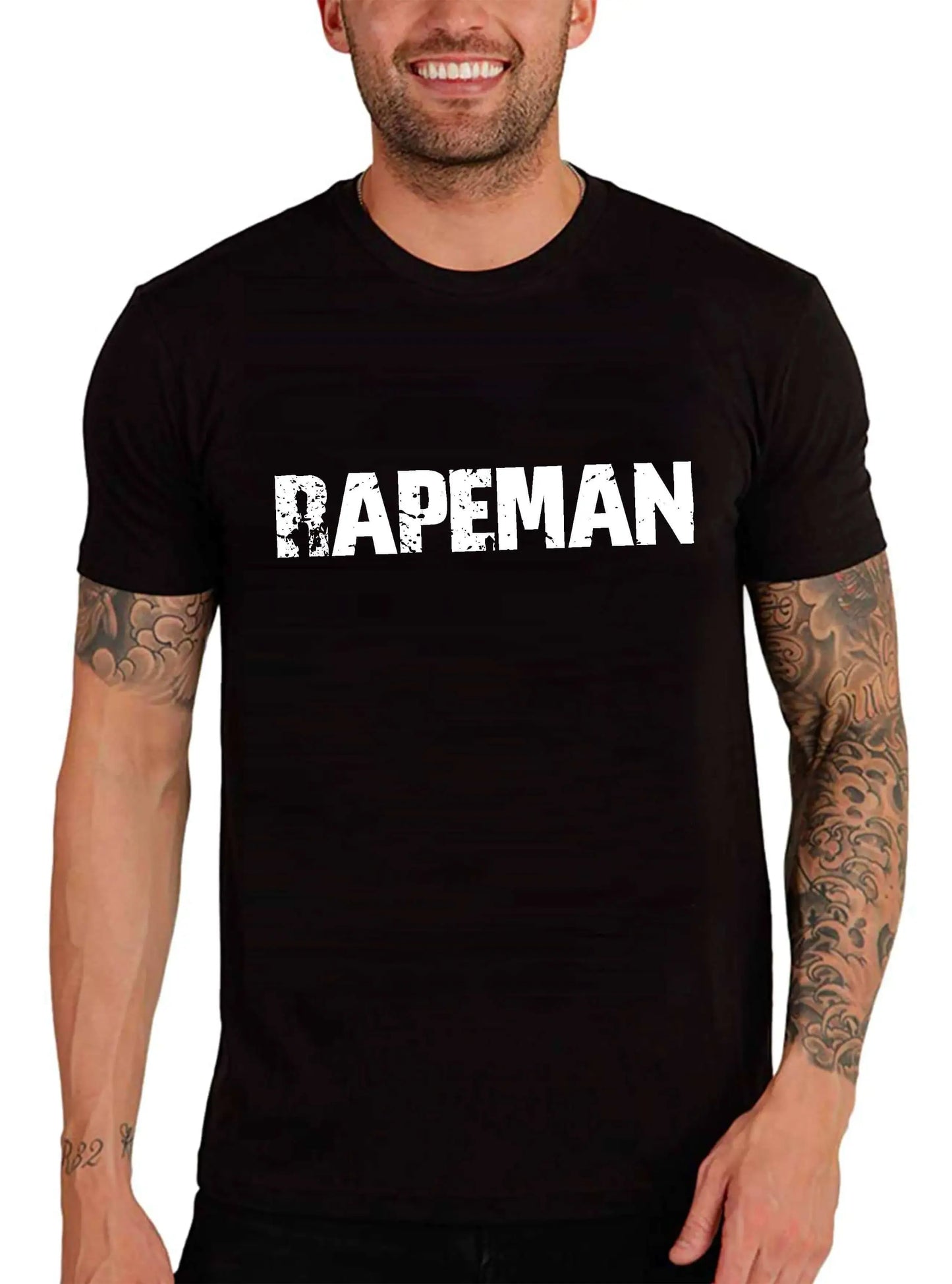 Men's Graphic T-Shirt Rapeman Eco-Friendly Limited Edition Short Sleeve Tee-Shirt Vintage Birthday Gift Novelty