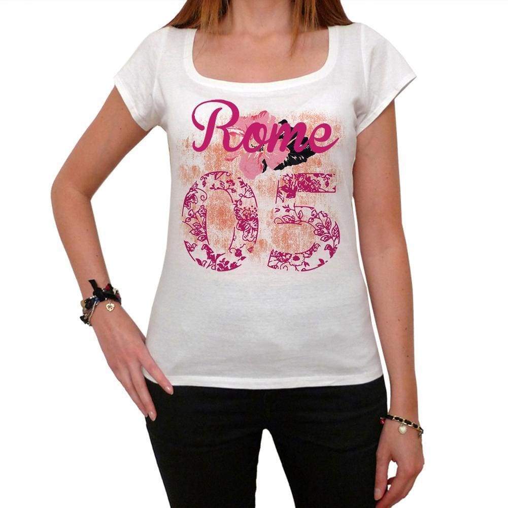 05, Rome, Women's Short Sleeve Round Neck T-shirt 00008 - ultrabasic-com