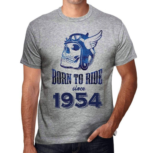 1954, Born to Ride Since 1954 Men's T-shirt Grey Birthday Gift 00495 ultrabasic-com.myshopify.com