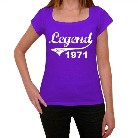 1971, Legend Since Womens T shirt Purple Birthday Gift 00131 - ultrabasic-com