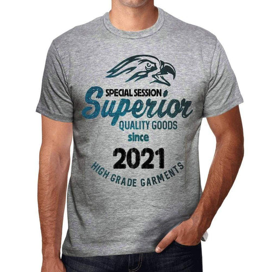 2021 Special Session Superior Since 2021 Mens T-Shirt Grey Birthday Gift 00525 - Grey / S - Casual