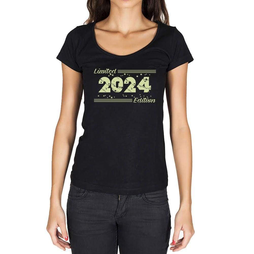 2024 Limited Edition Star Womens T-Shirt Black Birthday Gift 00383 - Black / Xs - Casual