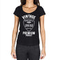 2032 Vintage Superior Black Womens Short Sleeve Round Neck T-Shirt 00091 - Black / Xs - Casual