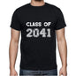 2041 Class Of Black Mens Short Sleeve Round Neck T-Shirt 00103 - Black / S - Casual