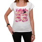 33 White-Dor City With Number Womens Short Sleeve Round White T-Shirt 00008 - Casual