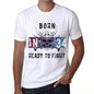 34 Ready To Fight Mens T-Shirt White Birthday Gift 00387 - White / Xs - Casual