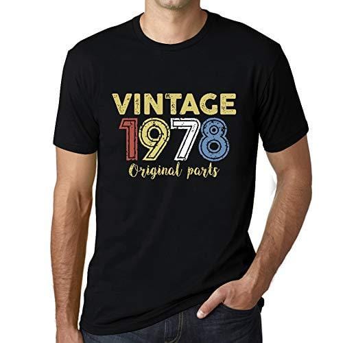 Ultrabasic - Homme Graphique Vintage 1978 T-Shirt Noir Profond