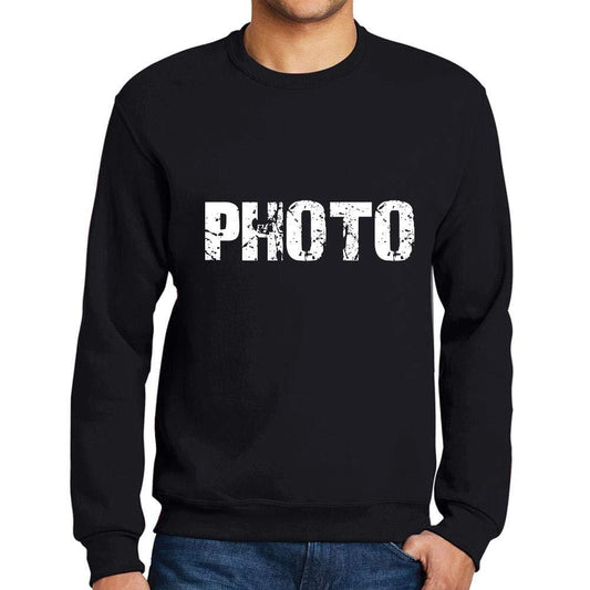 Ultrabasic Homme Imprimé Graphique Sweat-Shirt Popular Words Photo Noir Profond