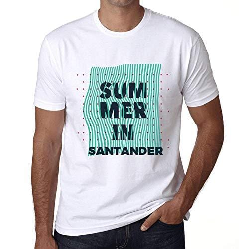 Ultrabasic - Homme Graphique Summer in Santander Blanc