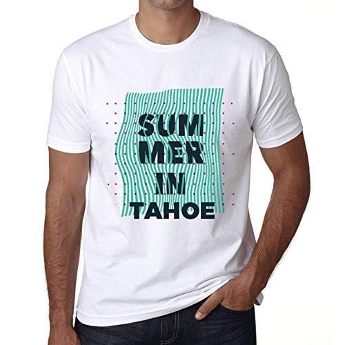 Ultrabasic - Homme Graphique Summer in Tahoe Blanc