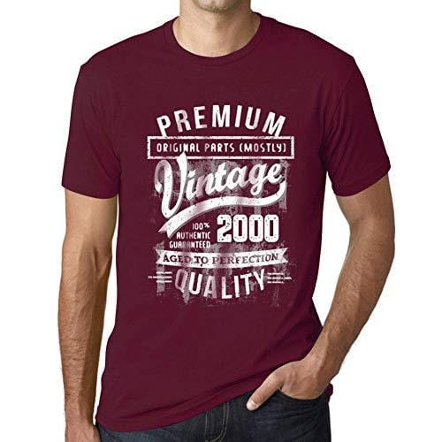 Ultrabasic - Homme T-Shirt Graphique 2000 Aged to Perfection Tee Shirt Cadeau d'anniversaire