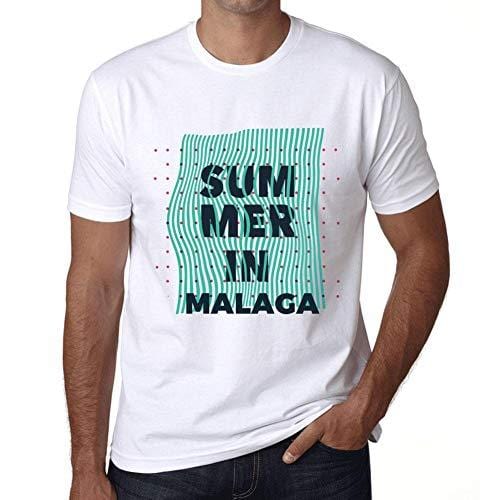 Ultrabasic - Homme Graphique Summer in Malaga Blanc