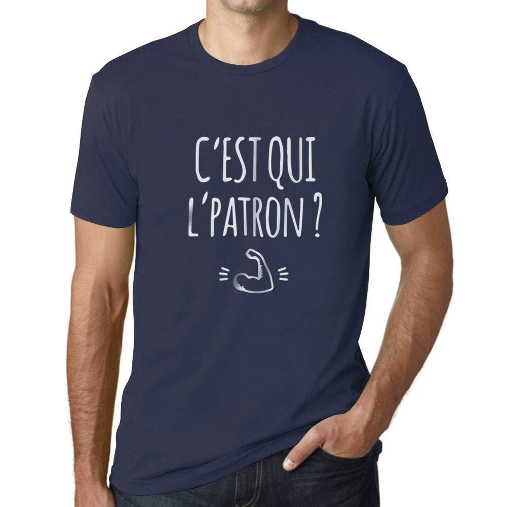 Ultrabasic - Homme Graphique C'est Qui l'Patron T-Shirt Blanc Lettre