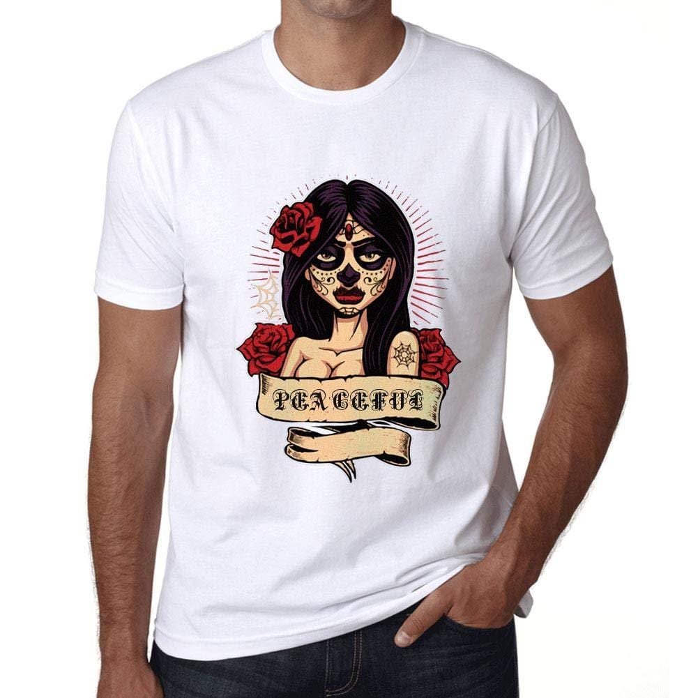 Ultrabasic - Homme T-Shirt Graphique Women Flower Tattoo Peaceful