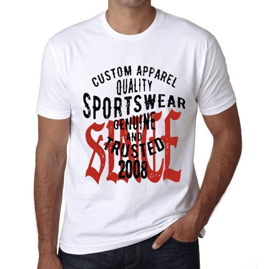 Ultrabasic - Homme T-Shirt Graphique Sportswear Depuis 2008 Blanc