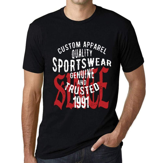 Ultrabasic - Homme T-Shirt Graphique Sportswear Depuis 1991 Noir Profond