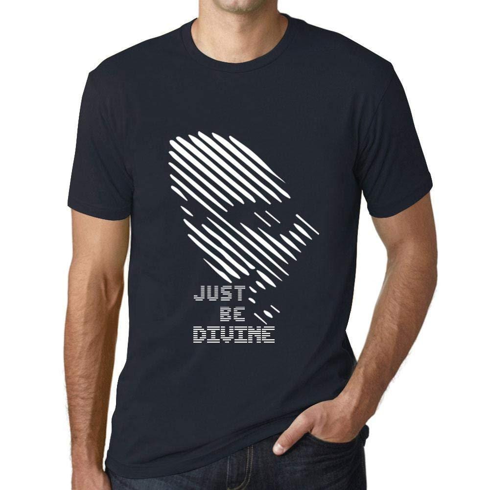 Ultrabasic - Homme T-Shirt Graphique Just be Divine Marine