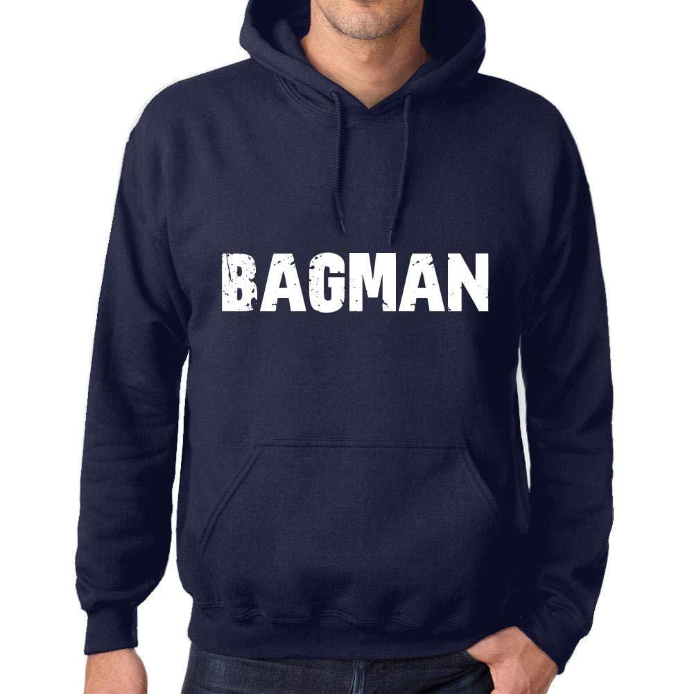 Ultrabasic Homme Femme Unisex Sweat à Capuche Hoodie Popular Words Bagman French Marine