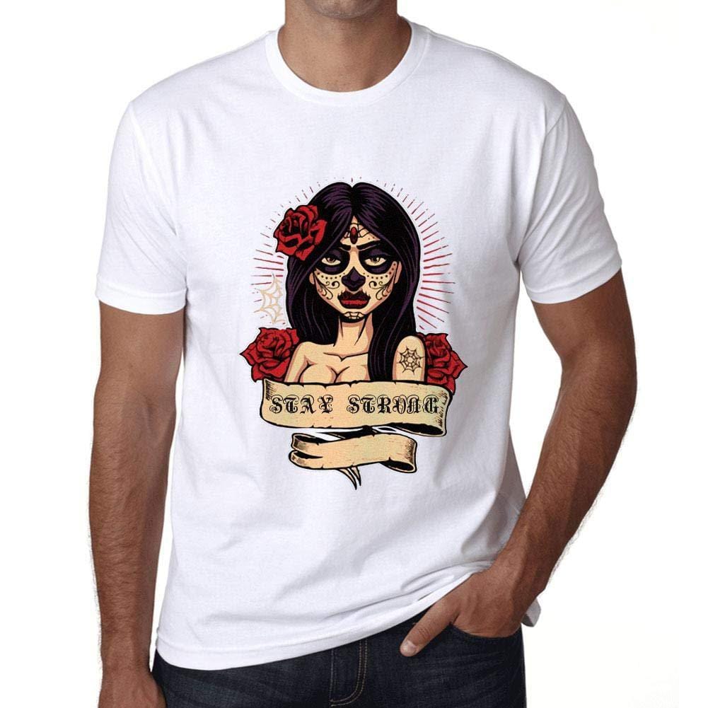 Ultrabasic - Homme T-Shirt Graphique Women Flower Tattoo Stay Strong