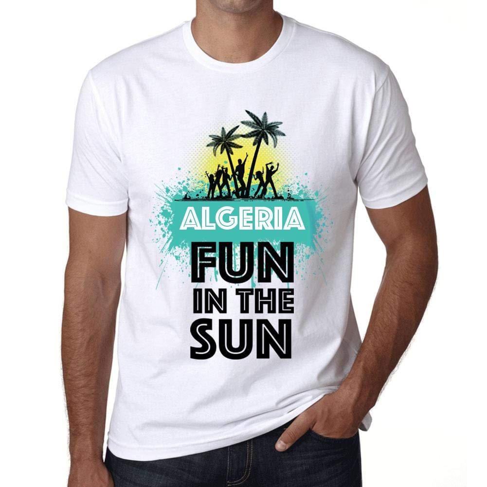 Homme T Shirt Graphique Imprimé Vintage Tee Summer Dance Algeria Blanc