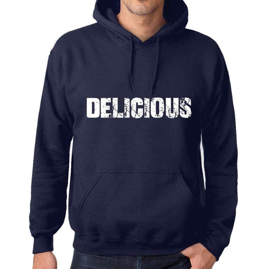 Ultrabasic Homme Femme Unisex Sweat à Capuche Hoodie Popular Words Delicious French Marine