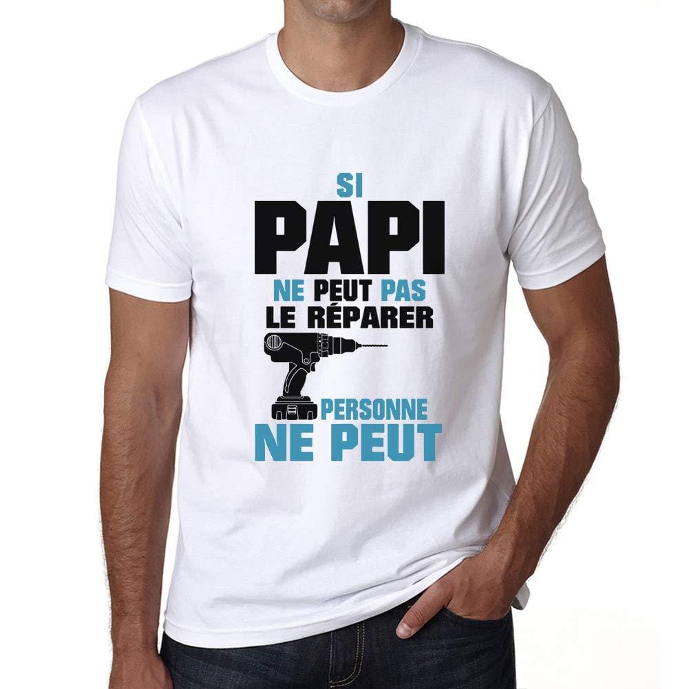 Ultrabasic - Si Papi Ne Peut Pas Le Repairer Personne Ne Peut Unisex T-Shirt Noir