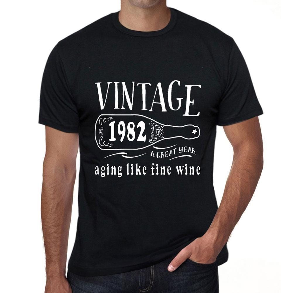 Homme Tee Vintage T Shirt 1982 Aging Like a Fine Wine