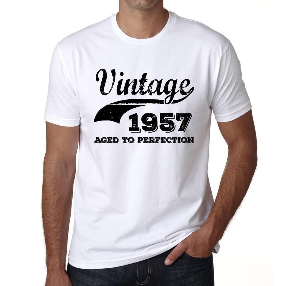 Homme Tee Vintage T Shirt Vintage Aged to Perfection 1957