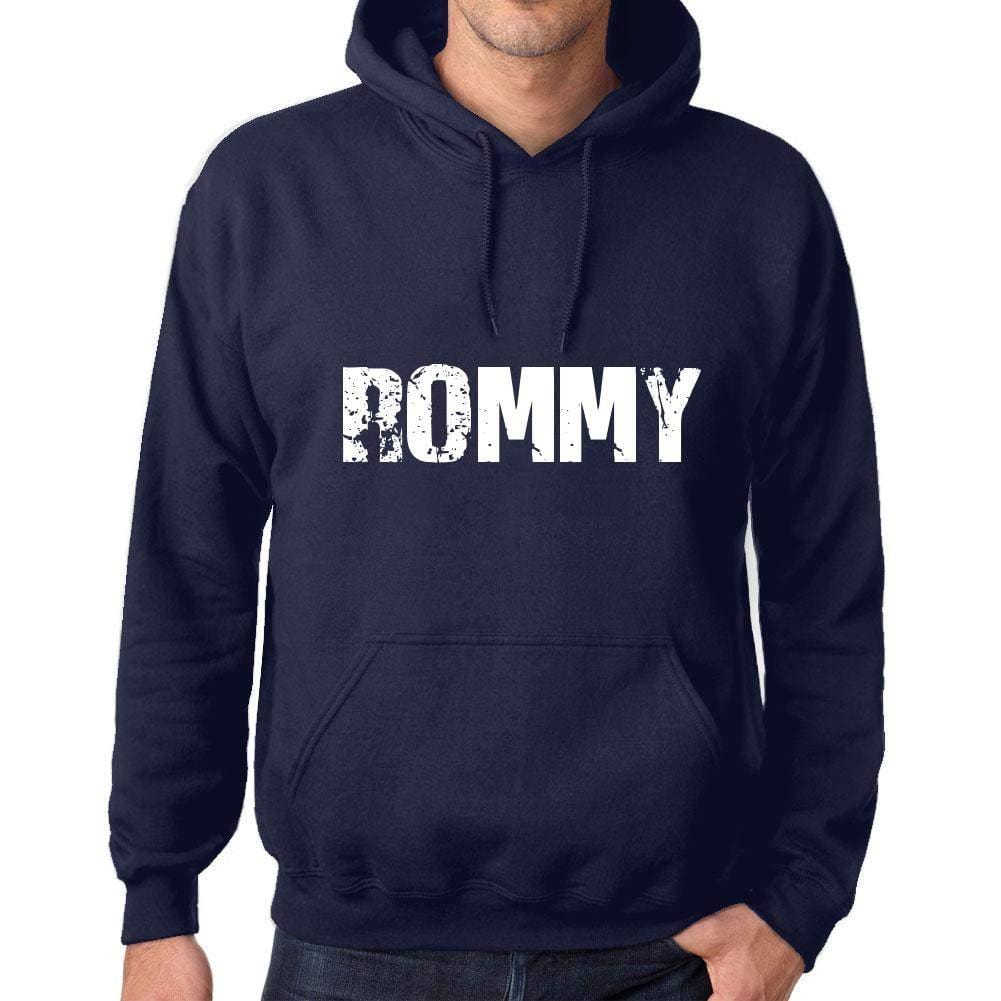 Ultrabasic Homme Femme Unisex Sweat à Capuche Hoodie Popular Words ROMMY French Marine