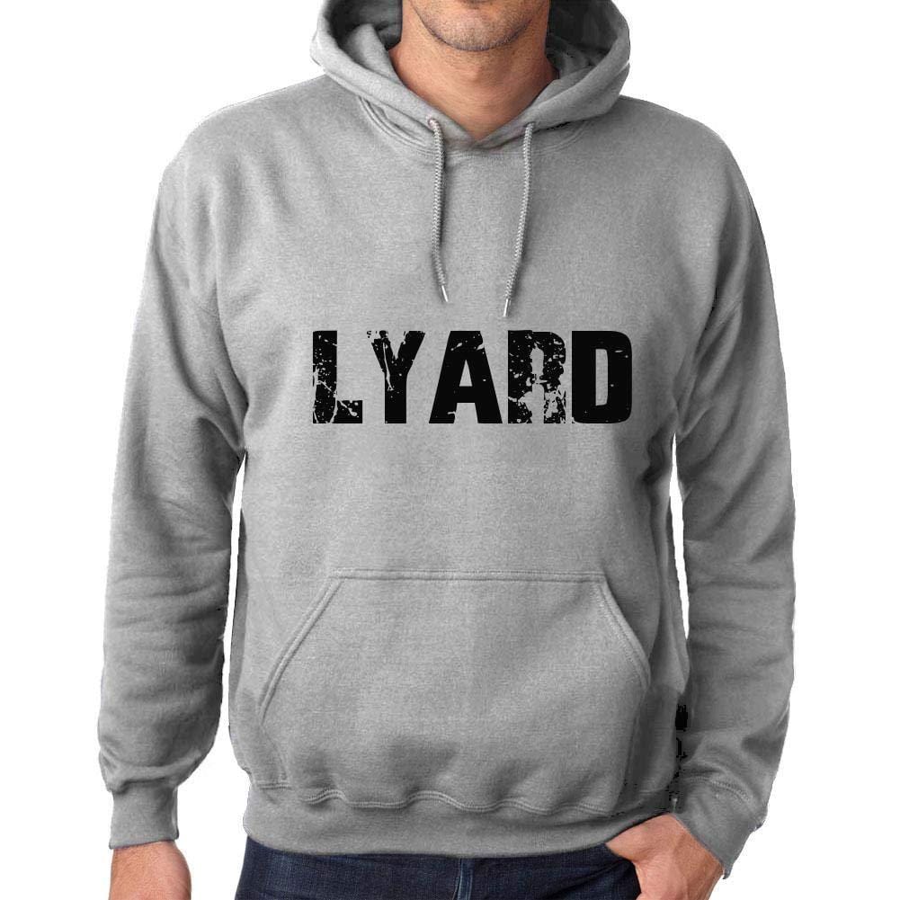 Ultrabasic Homme Femme Unisex Sweat à Capuche Hoodie Popular Words LYARD Gris Chiné