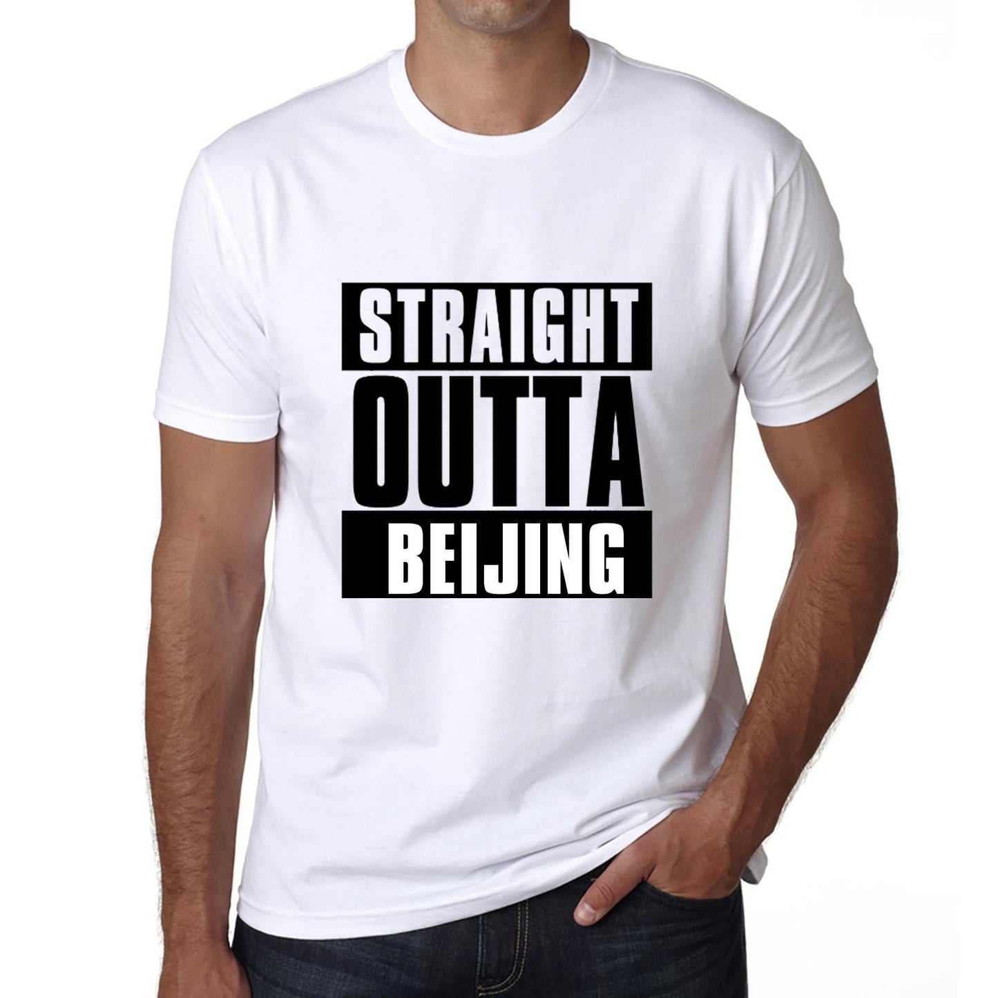 Straight Outta Beijing, t Shirt Homme, t Shirt Straight Outta, Cadeau Homme