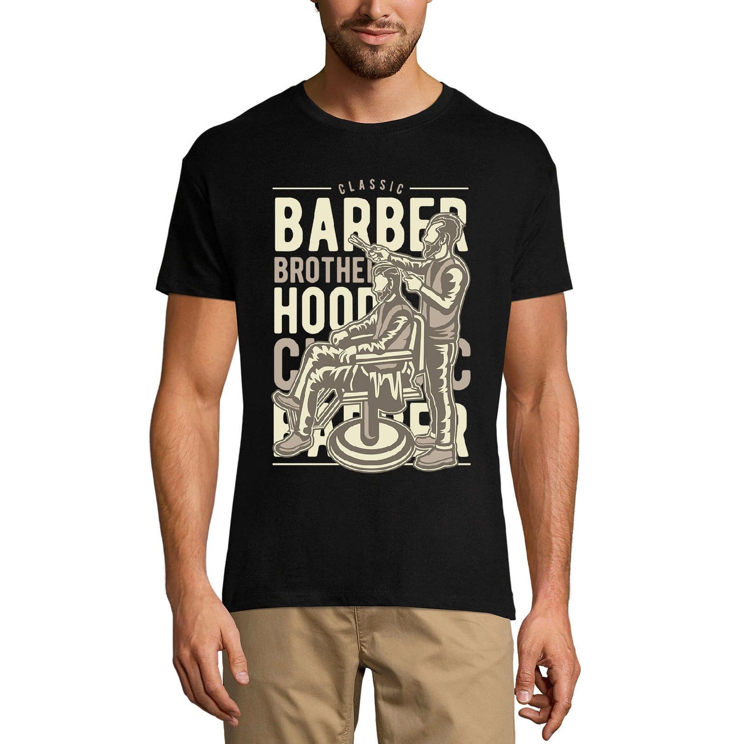 ULTRABASIC Men's Graphic T-Shirt Barber Brotherhood - Vintage Shirt for Men