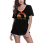 ULTRABASIC Women's T-Shirt I Do What I Want - Cat Retro Sunset Tee Shirt