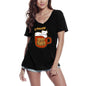 ULTRABASIC Women's T-Shirt Coffee Right Meow - Funny Cat Tee Shirt