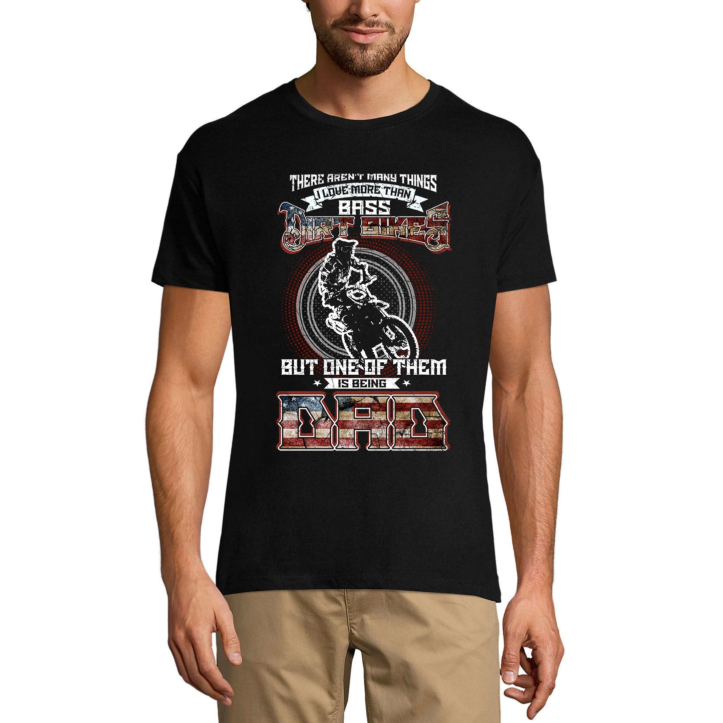 ULTRABASIC Men's Graphic T-Shirt Dirt Biker - One Of Them Is Being Dad - Motorcyclist