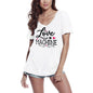 ULTRABASIC Women's T-Shirt Love Machine - Hearts Short Sleeve Tee Shirt Tops