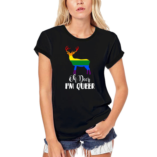 ULTRABASIC Women's Organic T-Shirt Oh Deer I'm Queer - Funny LGBT Shirt